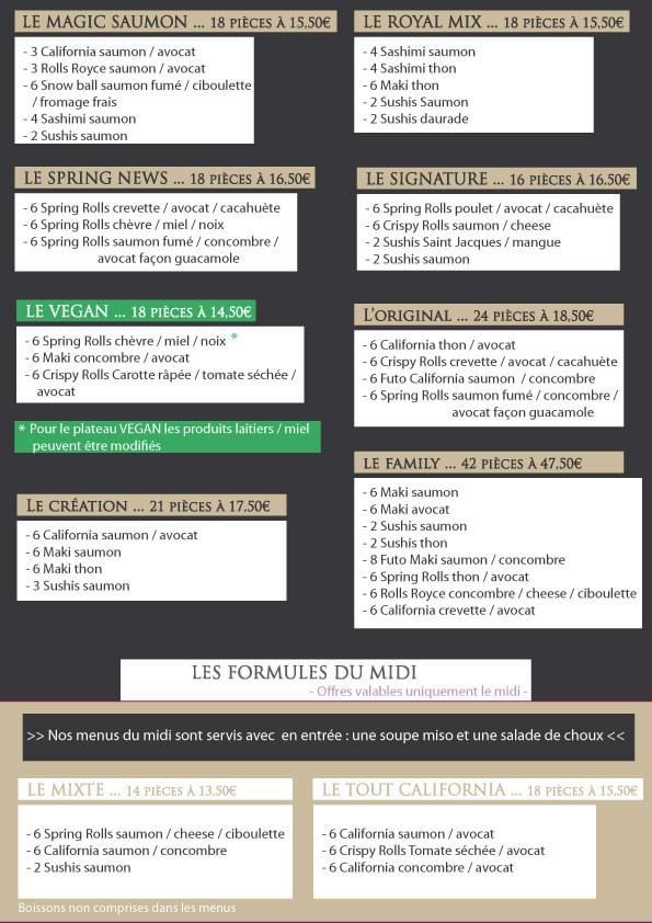 J'adOOOre les Sushis - Menu Image 2