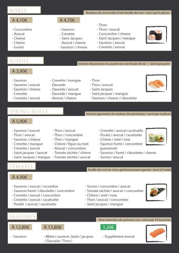 J'adOOOre les Sushis - Menu Image 3