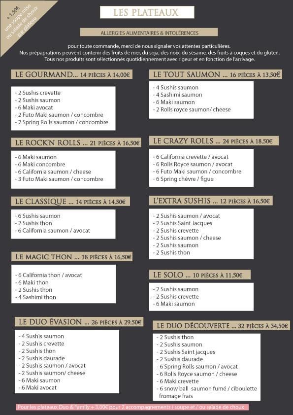 J'adOOOre les Sushis - Menu Image 4